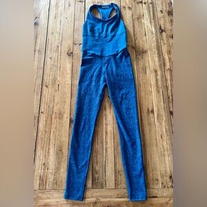 Blue yoga jumpsuit